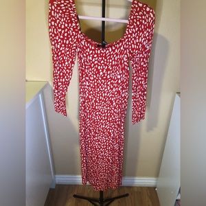 Forever 21 Cheetah Print Midi Dress